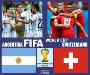 пазл Аргентина - Швейцария, восьмой финала, Бразилия 2014